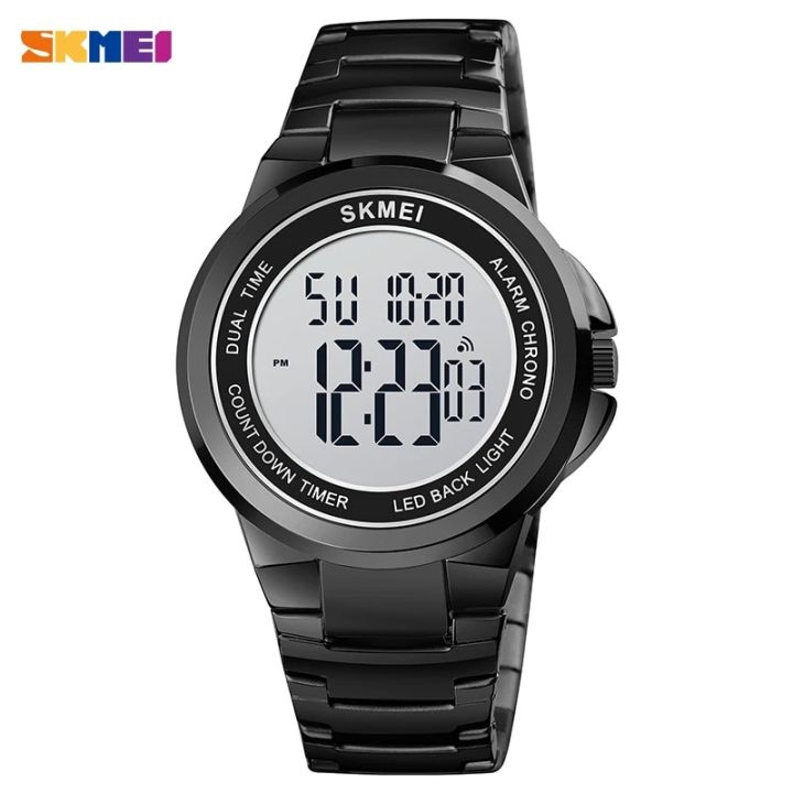 SKMEI 1712 Luxury Men Digital Watches Fashion Countdown Electronic Clock Stopwatch waterproof Men's Wrist Watch Reloj Masculino