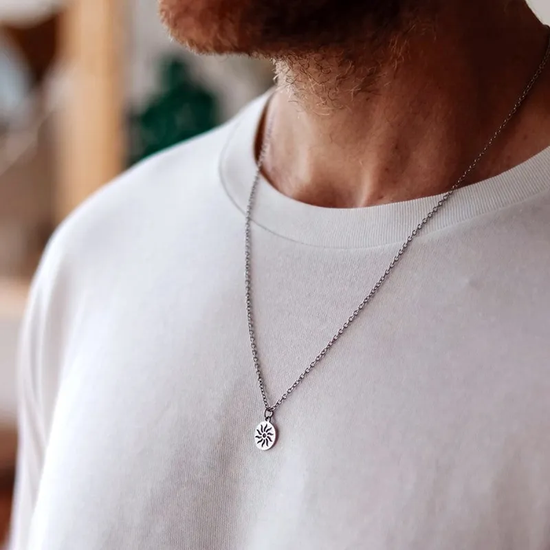 Cool Stuff Male Stainless Steel Pendants Necklace Indie Neck Chain