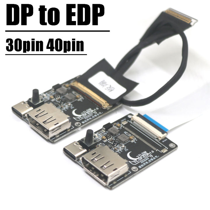 30pin 40pin DP to EDP driver board TYPEC EDP signal adapter board EDP cable 4k 8K 120HZ for 30p 40p Computer LCD display screen