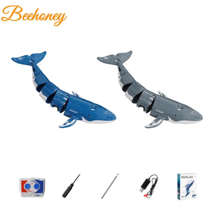 B4 Remote Control Whale Simulation Water Boat Summer Electric Shark Diving Spray Boat Toys For Boys Gifts