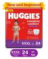 Huggies Complete Comfort Wonder Pants (XXXL) Triple Extra Large Size (17 Kgs+) 24 count, Baby Diaper Pants,.