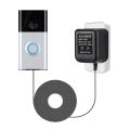 AC Doorbell Power Adapter, 18V 500MA Doorbell Transformer, 10M Cable, Compatible , Video Doorbell EU Plug.