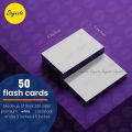 OXYNOTE 3 x 5 inches Index Flash Cards - 50 Cards - Suitable for Exam Preparation, Cheat Sheets, Short Notes, Syllabus Revision. 