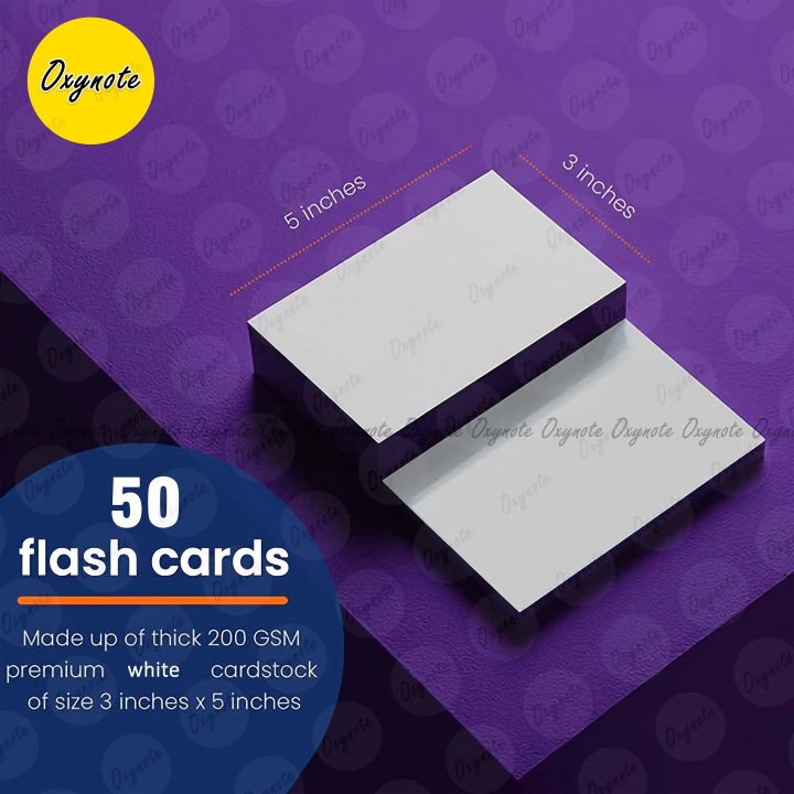 OXYNOTE%203%20x%205%20inches%20Index%20Flash%20Cards%20-%2050%20Cards%20-%20Suitable%20for%20Exam%20Preparation,%20Cheat%20Sheets,%20Short%20Notes,%20Syllabus%20Revision%20-%20Image%206