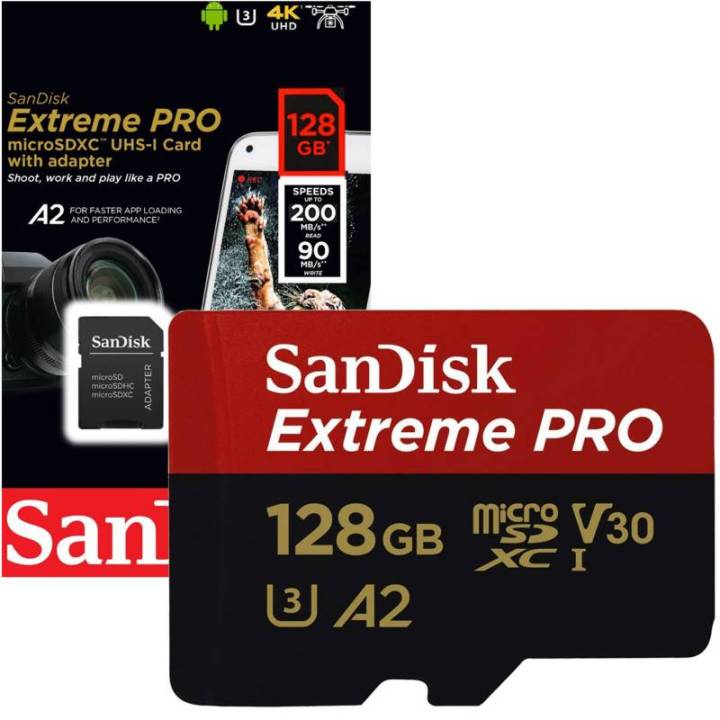 SanDisk Extreme PRO 128GB 200mbps SDXC UHS-I Memory Card (SDSDXXD-128G-GN4IN)