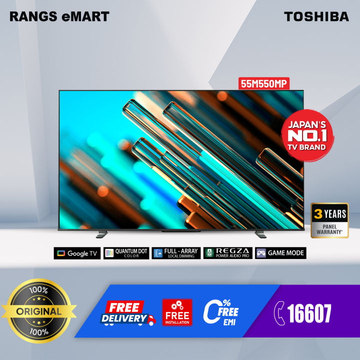Toshiba 55" QLED 4K Smart Google Tv | 55M550MP with Free Delivery and Free Installation