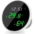 WiFi Room Thermometer Temperature Humidity Monitor Smart Temperature Humidity Monitor with LED Backlit Display. 