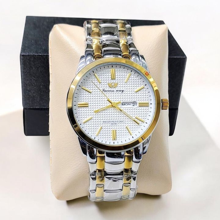 SUCCESS-WAY-261%20Wrist%20Watch%20For%20Men%20High%20Quality%20Waterproof%20Full%20Stainless%20Steel%20Active%20Day%20and%20Date%20Slim%20Fitting%20Fashionable%20Formal%20Gents%20Watch%20-%20Image%203