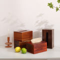 Creative Solid Wood Tissue Box Japanese Style Living Room Wooden Multifunctional Restaurant Tissue Storage Box Office Paper Extraction Box. 