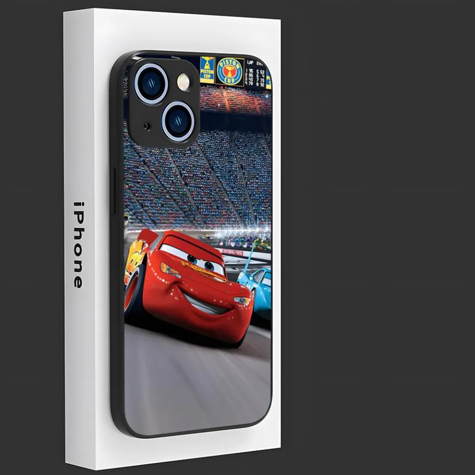 Disney Cars Lightning McQueen Phone Case for iphone 15 Pro Max 14