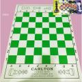 PVC Chess Board - White and green with CAPTAN GUTI. 