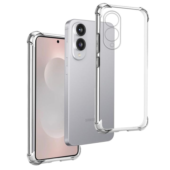 Samsung Galaxy S25 Edge Premium Silicone Case Crystal Clear Soft TPU Ultra-Thin Transparent Flexible Protective Mobile Phone Back Cover