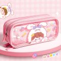 New tationery Box Cartoon Girl Pencil Bag Kawaii Korean tyle Dektop torage Multi Layered tationery Bag Waterproof Zipper Large Capacity Pencil Pouch Children. 