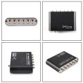 5.1 Audio Rush Digital Sound Decoder Converter - Optical SPDIF/ Coaxial AC3 DTS stereo(R/L) to 5.1CH Analog Audio (6RCA Output) Black. 