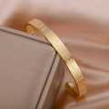 New Ayatul Kursi Cuff Bracelet Custom Engraved Quotes Bangle Arabic Style Bracelet  For Men. 