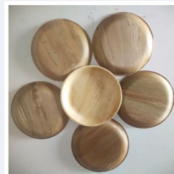 Shupari patar Round Plate ( 5 inch 6 pcs ) without painting