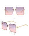 Women's Oversized Irregular Square Sunglasses Fashion Trend Casual Elegant Frame Female.