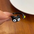 Cartoon childlike cute one-eyed little monster ring, sweet and cool, big-eyed boy, funny index finger ring, women's new ring.