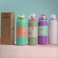 stainless steel Owala fruit cup double-layer vacuum insulated cup sports water bottle outdoor sports fitness water bottle.