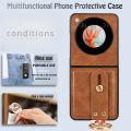Phone case ZTE Nubia Flip Leather Ring Holder Snap-on Hybrid PC+TPU Full Protection Back cover ZTE Nubia Flip case. 