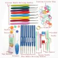 Crochet Hook Set | Different Sizes of Crochet Aluminum Hooks and Various Crocheting Accessories | Crocheting Set for Beginners and Experienced Crocheters.