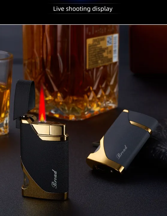 HOT%20Metal%20Windproof%20Torch%20Turbine%20Butane%20Gas%20Lighter%20Outdoor%20Cigar%20Kitchen%20Barbecue%20Blue%20Flame%20Large%20Fire%20Lighter%20Men's%20Gift%20-%20Image%206