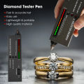 LED Indicator Diamond Tester Pen High Accuracy Diamond Selector Detector Gem stone Jewelry Testing Tool with bag. 
