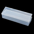 Transparent Plastic Long Square Box Storage Collections Product Packaging Box Dressing Case Mini Case Out Size 25.3*8*5cm.