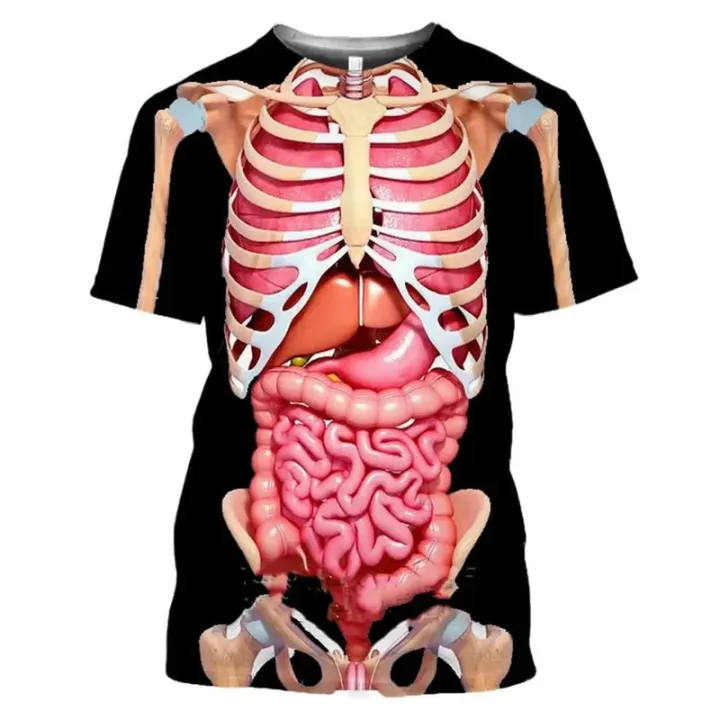 3D%20Printing%20Male%20Skeleton%20Internal%20Organs%20Graphic%20T%20Shirt%20For%20Men%20Human%20Structure%20Diagram%20Short%20Sleeve%20Funny%20T-shirt%20Tops%20Tee%20-%20Image%204
