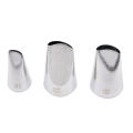 #61 #122 #123 3Pcs/set Rose Petal Piping Nozzle Cake Decorating Icing Tip Stainless Steel Pastry Nozzles For Cream Korea Bean Paste Flower Petal. 