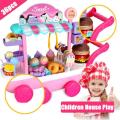 Hello Kitty Ice cream truck toy mini ice candy trolley home play learning toy candy car ice truck candy trolley ice candy cart house brain game kids toys.