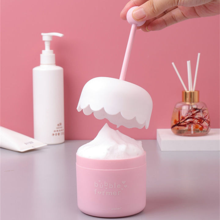 Portable Facial Cleanser Foam Maker Cup Bubble Foamer Foam Making Cup Body Washing Bubble Maker for Face Cleaning Tool