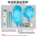 【Big-Sales】 Electric Spin Duster for Household cleaning Automatic Fiber Dusting Cleaner Long Handle House Cleaning Brush Tools and Accessory. 