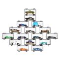 Hot Wheels Display Case Stackable Toy Car Storage, Organizer for Matchbox Hot Wheels 1/64 Scale Diecast Cars Display Case. 