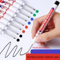 3Pcs/Set Long Head Markers Bathroom Woodworking Decoration Multi-purpose Deep Hole Marker Pens Red/Black/Blue/Green/White Ink.