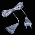 Power Extension Cable Plug Extender Wire For LED String Light Christmas Lights. 