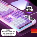 【CYT】YINDIAO K500 / K600 Keyboards And G5 Mouse Rainbow LED Membrane Gaming Keyboard Color Matching Luminous Manipulator Feel Desktop Computer. 