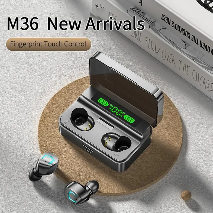 M36%20Wireless%20Earphones%20Bluetooth%20V5.2%20Wireless%20Headphones%20LED%20Display%20Noise%20Cancelling%20Earbuds%20with%20Mic%20-%20Image%202