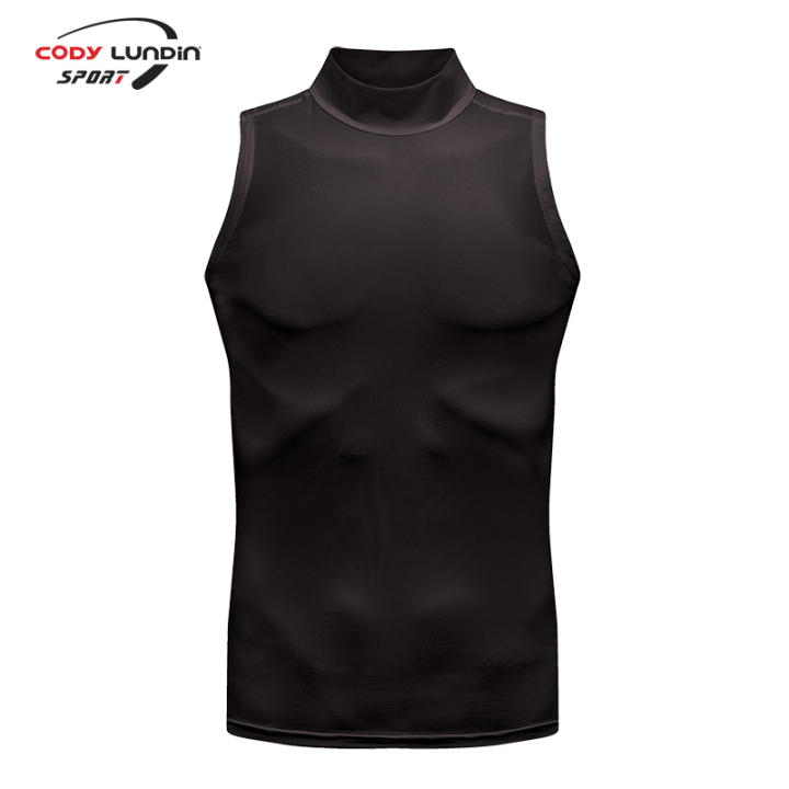 Cody Lundin Wholesale High Neck Men's Tank Top Blank Sleeveless T-Shirts Men Gym Fitness Clothes Custom Your Logo BunnyGarden