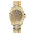 Fashion full diamond studded women's Quartz watch. 
