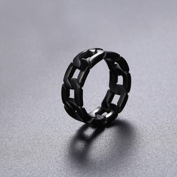 Men's Lifestyle Stainless Steel Finger Ring- Chain Finger Ring
