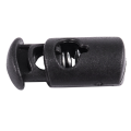 Diameter 8 mm Hole, Cord Cord Stopper Laces Snap Hook, Black, 20 Pcs.