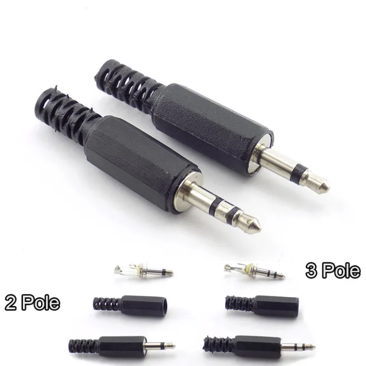 5/10pcs%203.5mm%202/3%20Pole%204%20pole%20mono%20stereo%20Audio%20Connectors%20Jack%20Plug%20Headphone%20Male%20Adapter%203.5mm%203.5%20Male%20Plug%20Wire%20Terminals%2023PH%20-%20Image%202
