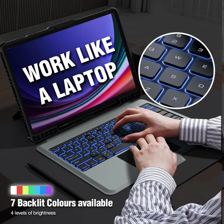 Magic%20Keyboard%20For%20Samsung%20Galaxy%20Tab%20S10+%20Case%20Nillkin%20Backlight%20Bluetooth%20Keyboard%20Cover%20For%20Samsung%20Galaxy%20Tab%20S9/S9%20+%20Cases%20-%20Image%203