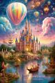 New Disney Castle Diy 5d AB Diamond Painting Kits Embroidery Mosaic Fantasy Landscape Jewelry Cross Stitch Home Decor Craft Gift Superman. 