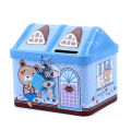 Metal House Shaped Coin Box for Kids. 