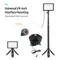 Andoer 2pcs USB LED Video Light Kit Photography Lighting 3200K-5600K 120pcs Beads 14-level Dimmable - black. 