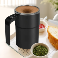 Automatic Stirring Mug with Digital Display Electric Magnetic Self-Mixing Cup with Lid for Coffee and Tea. 