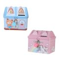 Metal House Shaped Coin Box Cartoon Kids Money Box Piggy Bank for Kids. 