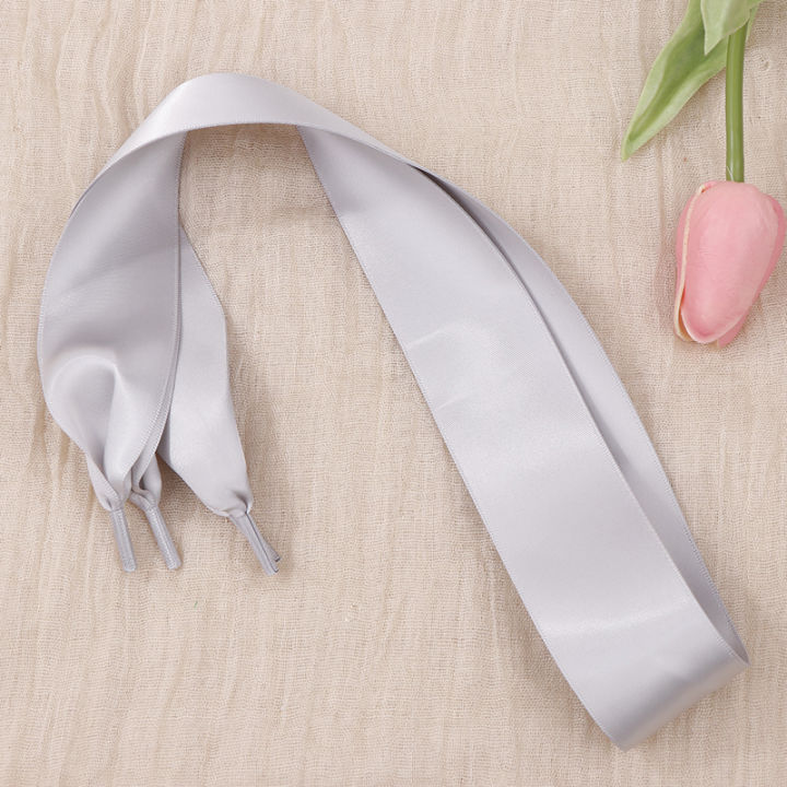 Fahion%204%20Cm%20Width%20Satin%20Silk%20Ribbon%20Shoelaces%20White%20Black%20Sneaker%20Sport%20Casual%20Leather%20Shoes%20High%20Low%20Top%20Canvas%20Shoes%20Laces%20Jessica%20-%20Image%204